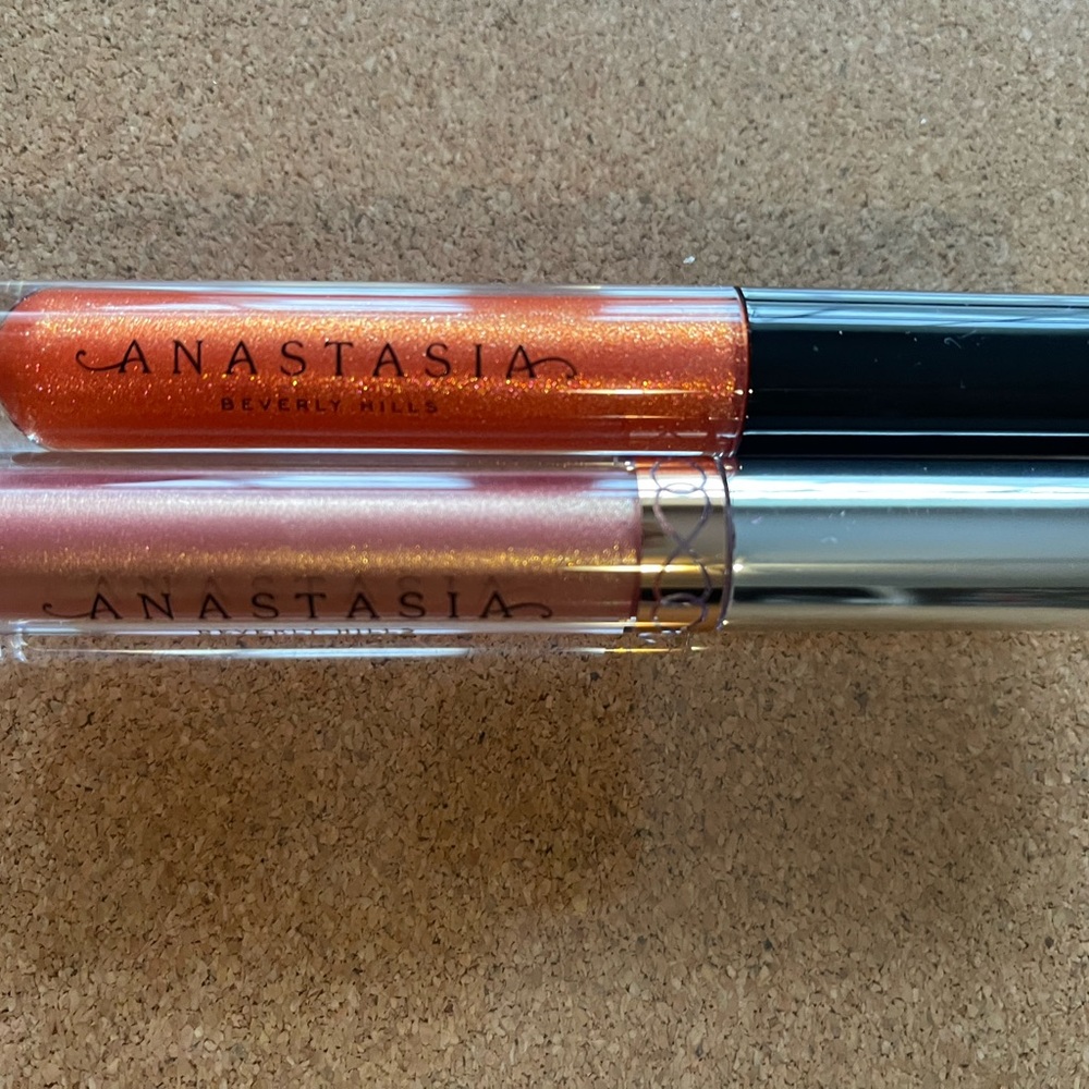 Anastasia Beverly Hills Bellini liquid Lipstick and Sunset Strip Lip Gloss new